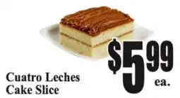 Baja Ranch Cuatro Leches Cake Slice offer