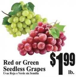 Baja Ranch Red or Green Seedless Grapes offer