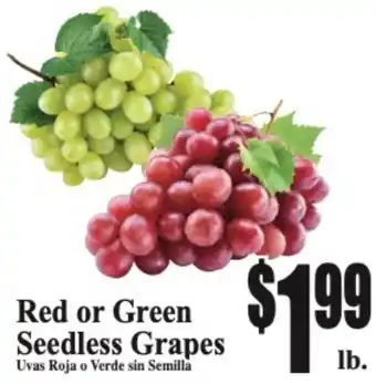 Baja Ranch Red or Green Seedless Grapes offer