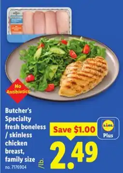 Lidl Butcher's Specialty fresh boneless skinless chicken breast, family size offer