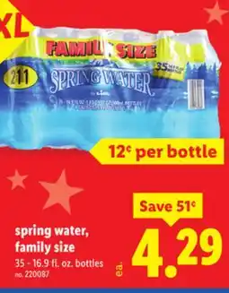 Lidl spring water, family size offer