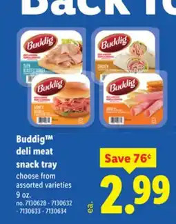 Lidl Buddig deli meat snack tray offer