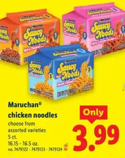 Lidl Maruchan chicken noodles offer