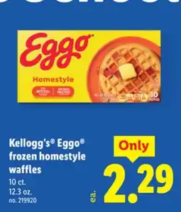 Lidl Kellogg's Eggo frozen homestyle waffles offer