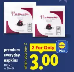 Lidl Premium everyday napkins offer