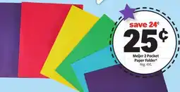 Meijer Meijer 2 Pocket Paper Folder offer