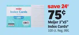 Meijer Meijer 3x5 Index Cards offer