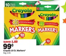 Meijer Crayola 10 Ct. Markers offer