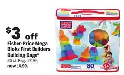 Meijer Fisher-Price Mega Bloks First Builders Building Bags offer
