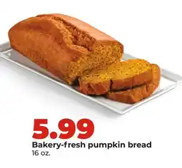 Hy-Vee Bakery-fresh pumpkin bread offer