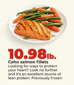 Hy-Vee Coho salmon fillets offer
