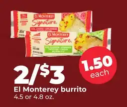 Hy-Vee El Monterey burrito offer