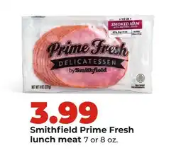 Hy-Vee Smithfield Prime Fresh lunch meat offer