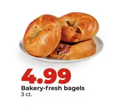 Hy-Vee Bakery-fresh bagels offer