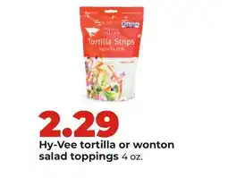 Hy-Vee Hy-Vee tortilla or wonton salad toppings offer