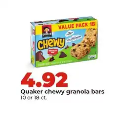 Hy-Vee Quaker chewy granola bars offer