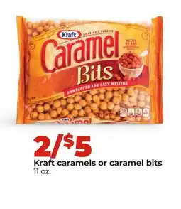 Hy-Vee Kraft caramels or caramel bits offer