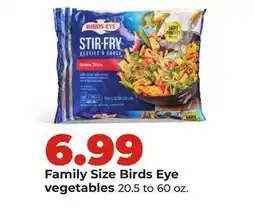 Hy-Vee Family Size Birds Eye vegetables offer