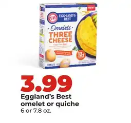 Hy-Vee Eggland's Best omelet or quiche offer