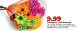 Hy-Vee Crazy daisy neon bouquet offer