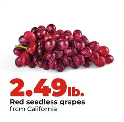 Hy-Vee Red seedless grapes offer