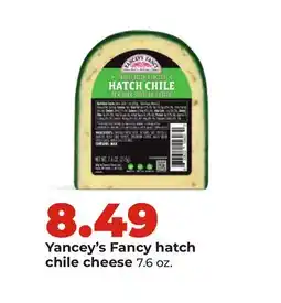 Hy-Vee Yancey's Fancy hatch chile cheese offer