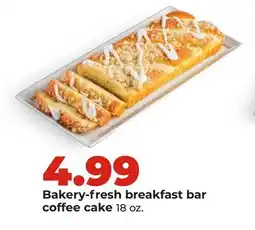 Hy-Vee Bakery-fresh breakfast bar coffee cake offer