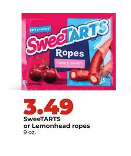 Hy-Vee SweetARTS or Lemonhead ropes offer