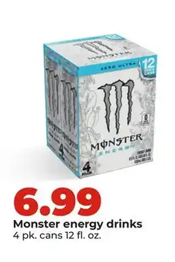 Hy-Vee Monster energy drinks offer