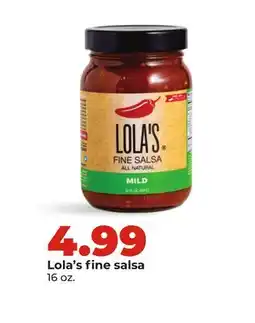 Hy-Vee Lola's fine salsa offer