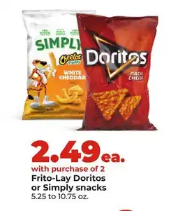 Hy-Vee Frito-Lay Doritos or Simply snacks offer