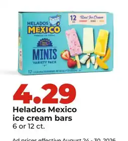 Hy-Vee Helados Mexico ice cream bars offer