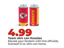 Hy-Vee Team slim can Koozies offer
