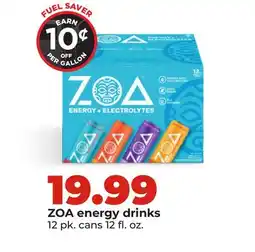 Hy-Vee ZOA energy drinks offer