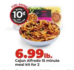 Hy-Vee Cajun Alfredo 15 minute meal kit for 2 offer