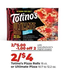 Hy-Vee Totino's Pizza Rolls or Ultimate Pizza offer