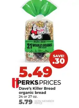 Hy-Vee Dave's Killer Bread organic bread offer