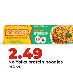 Hy-Vee No Yolks protein noodles offer
