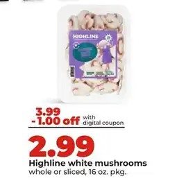 Hy-Vee Highline white mushrooms offer