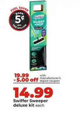 Hy-Vee Swiffer Sweeper deluxe kit offer