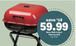 Meijer Meco Walk-A-Bout Charcoal Grill offer