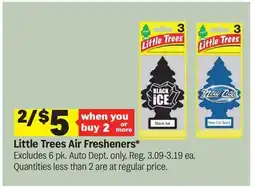 Meijer Little Trees Air Fresheners offer