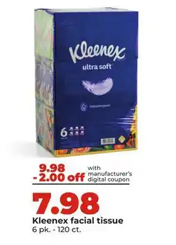 Hy-Vee Kleenex facial tissue offer