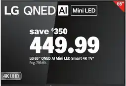 Meijer LG 65 QNED AI Mini LED Smart 4K TV offer