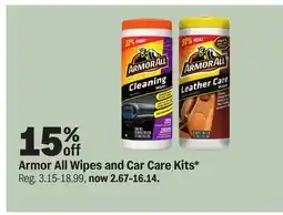 Meijer Armor All Wipes and Car Care Kits offer