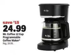 Meijer Mr. Coffee 12 Cup Programmable Coffee Maker offer