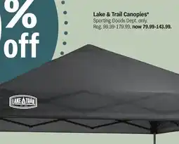 Meijer Lake & Trail Canopies offer