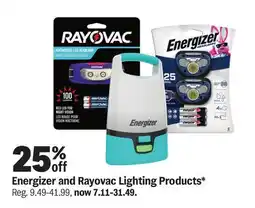 Meijer Energizer and Rayovac Lighting Products offer