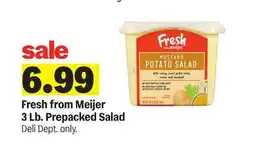 Meijer Fresh from Meijer 3 Lb. Prepacked Salad offer
