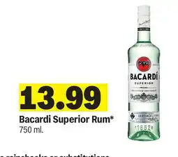 Meijer Bacardi Superior Rum offer